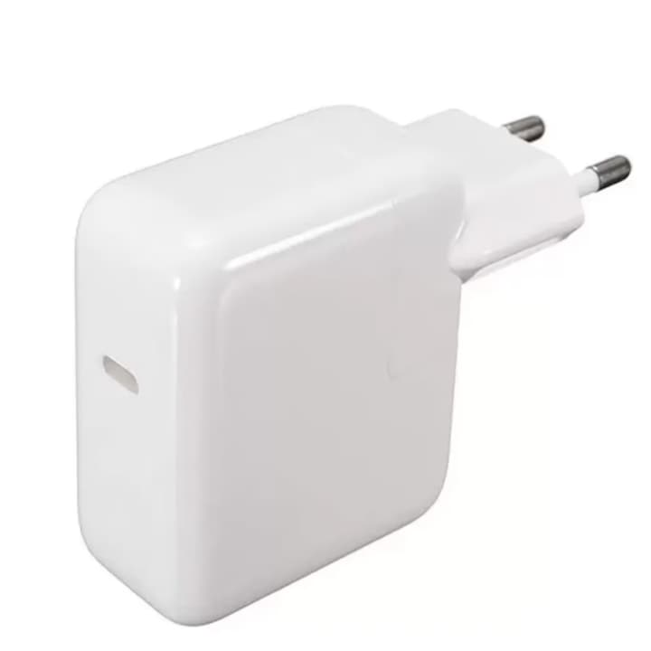 Incarcator retea, USB-C, 61W compatibil cu MacBook Pro 13" 2016-2020, MacBook Air 13" 2018-2020, MacBook 12" 2015-2017, Ipad pro 2018-2021, Alb