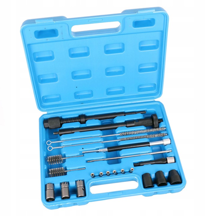 Set profesional pentru curatarea si frezarea locasurilor de injectoare, 22 piese - TC Technic LT-U33