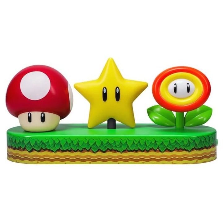 Лампа Paladone, Super Mario, 30 cm, Многоцветен