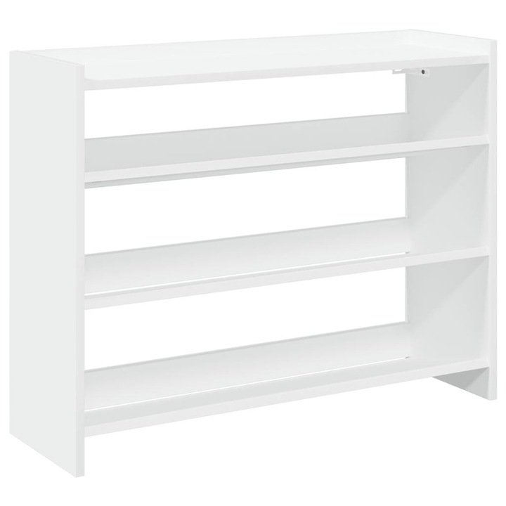 VidaXL fehér szerelt fa cipőtároló szekrény 80x25x62 cm 13.2 kg