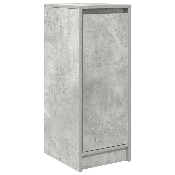 Dulap Pantofi vidaXL, Beton Gri, 29, 5x34x76 cm, Lemn de prelucrat, 12 Kg