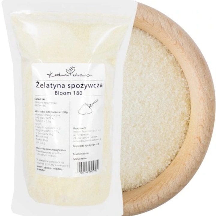 Gelatina alimentara 1kg BLOOM 180, Pentru articulatii, oase