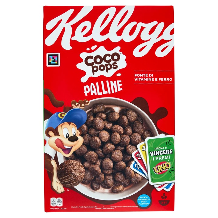 Cereale Coco Pops Palline, Kellogg's, 330 g