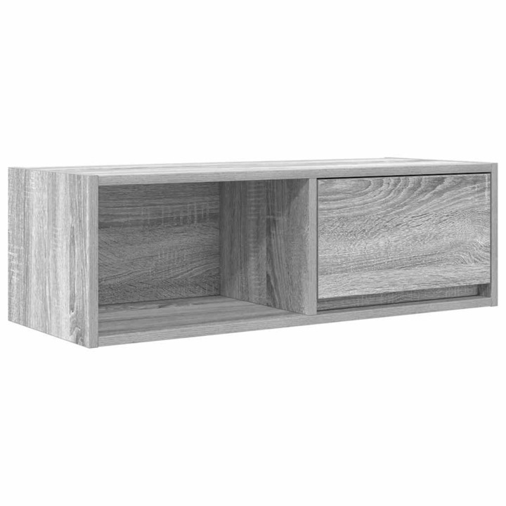 vidaXL szürke sonoma színű szerelt fa TV-szekrény 80x31x25,5 cm 10.75 kg