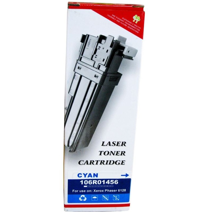 RETECH Xerox 6128 kompatibilis festékkazetta, Cián