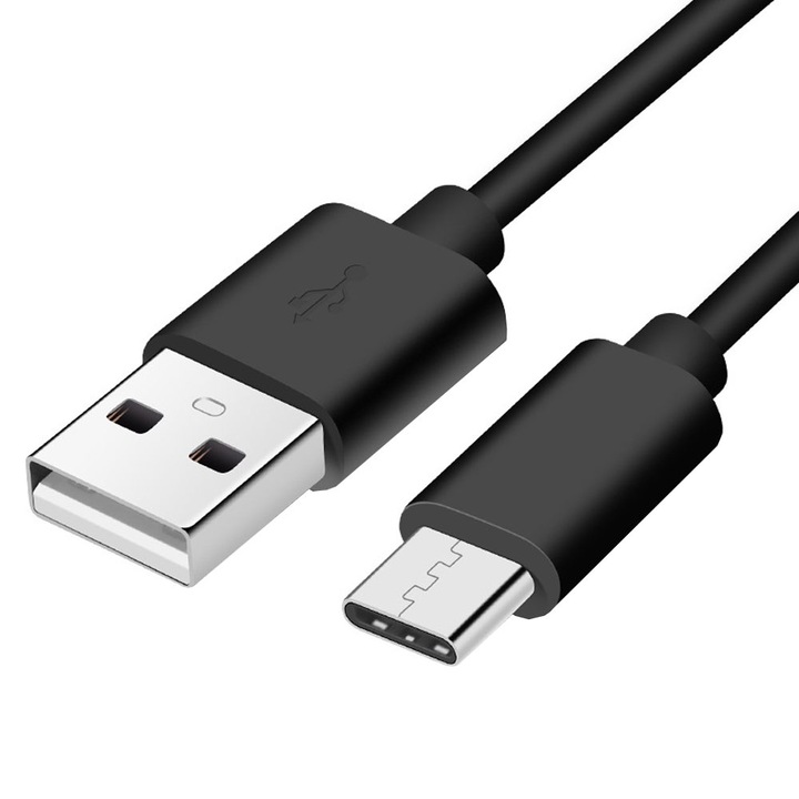 Adat- és töltőkábel, GUIXUAN, USB, USB-C, QC 3.0 20W 3A 1m, fekete