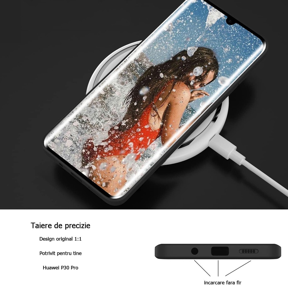 Husa de protectie, GUIXUAN, Compatibil cu HUAWEI P30 Pro, Silicon, Negru