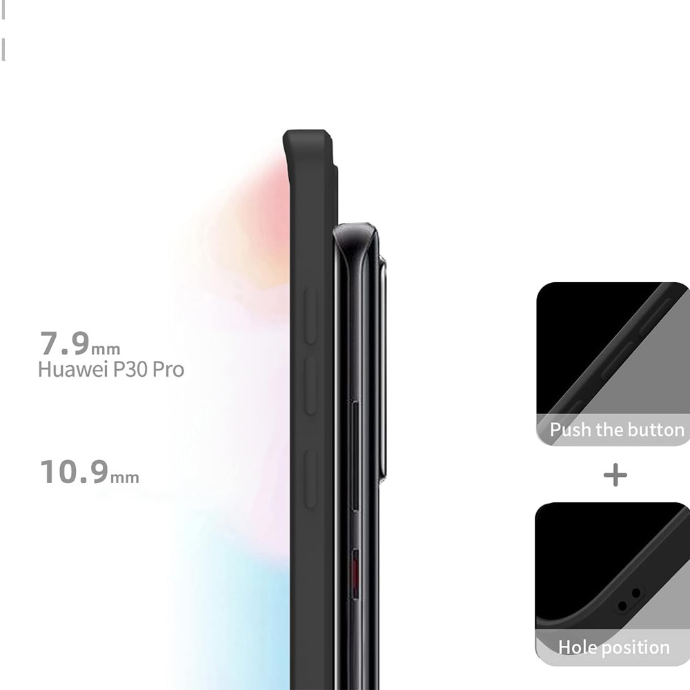 Husa de protectie, GUIXUAN, Compatibil cu HUAWEI P30 Pro, Silicon, Negru