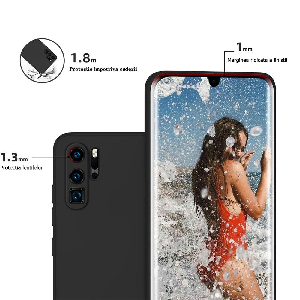Husa de protectie, GUIXUAN, Compatibil cu HUAWEI P30 Pro, Silicon, Negru