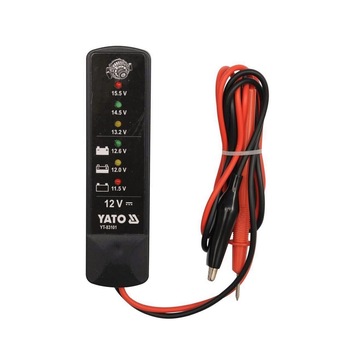 Tester pentru acumulatori si alternator, digital, 12V, Yato YT-83101 Tester pentru acumulatori si alternator, digital, 12V, Yato YT-83101