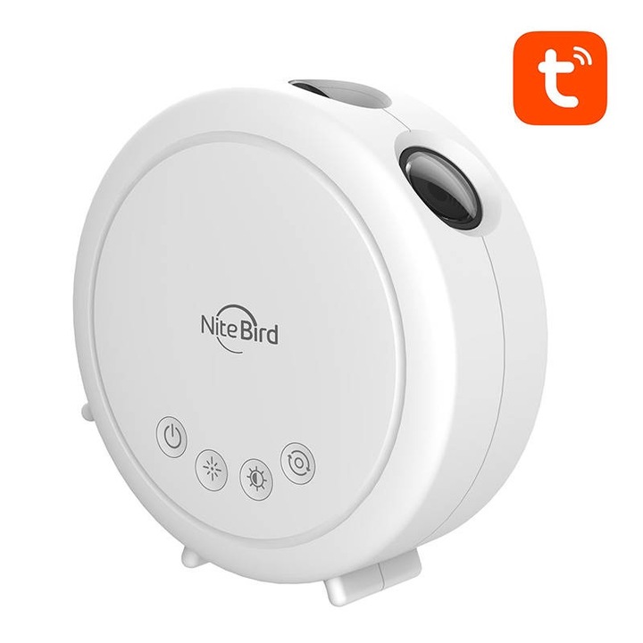 Proiector de stele NiteBird LB4, alb, 4 filme incluse, control vocal, dimensiuni 210x180x64mm