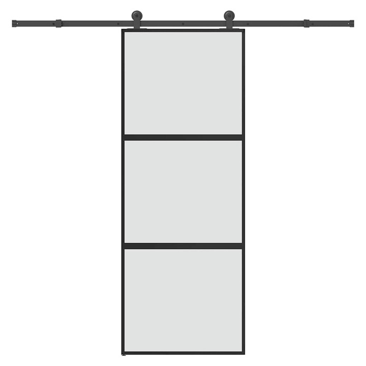 Usa glisanta cu set de feronerie vidaXL, sticla temperata si aluminiu, 27.24 Kg 3332938