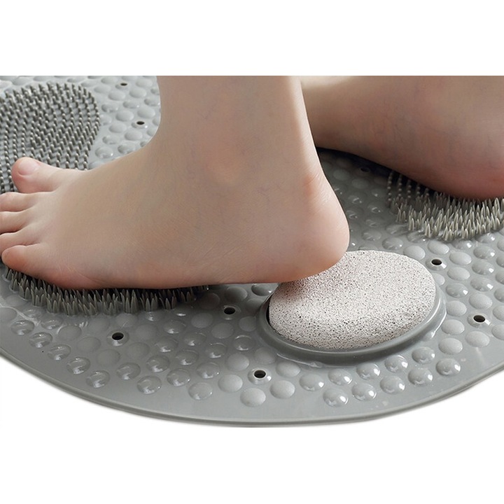 Hámló tusfürdő, masszázs, testápoló, szürke