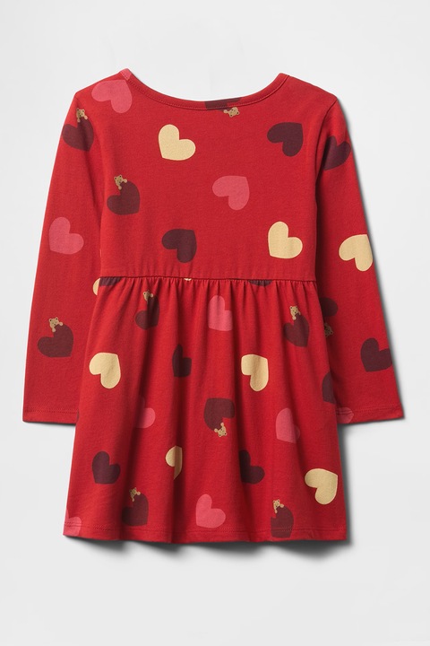 GAP, Рокля на сърца, Червен/Жълт/Розово, 95 CM