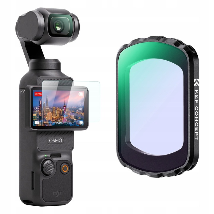 Filtru de noapte Lentila taiata impotriva poluarii luminoase Magnet K&F pentru DJI OSMO POCKET 3, KF01.2702