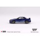 Модел на автомобил Nissan Skyline Gt-R Top Secret Vr32 Blue Mini GT MGT589rhd