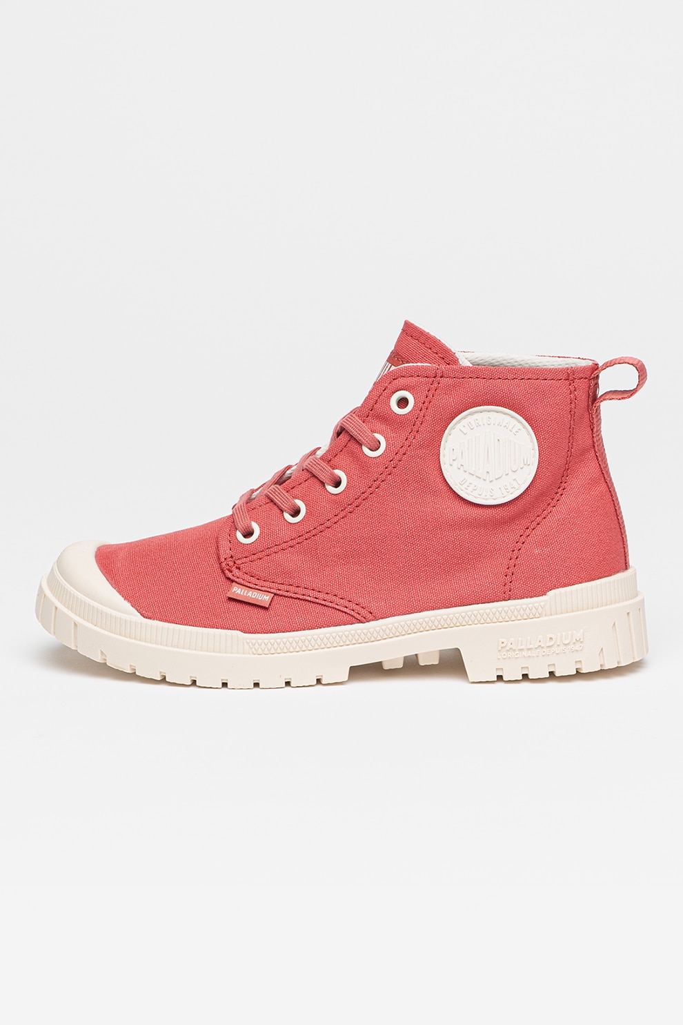 INUIKII, Tenisi high-top din panza cu garnituri din piele Matilda