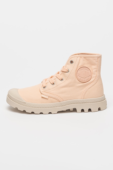 Palladium, Fűzős cipő logóval, Barackszín/Világosbézs