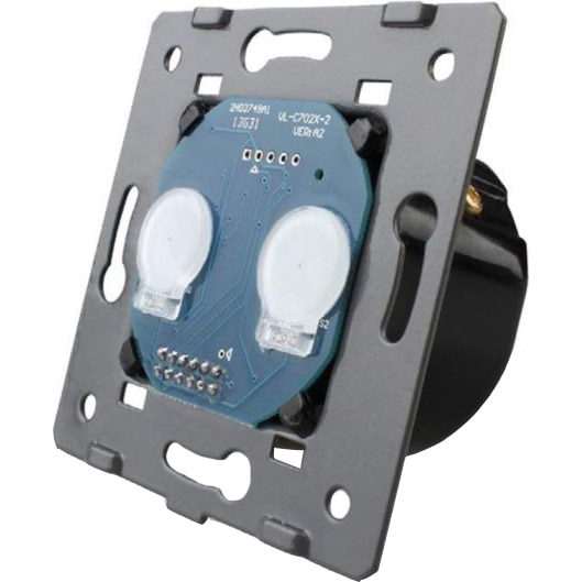 Modul intrerupator dublu cu touch LIVOLO VL-C702S, Cap Scara