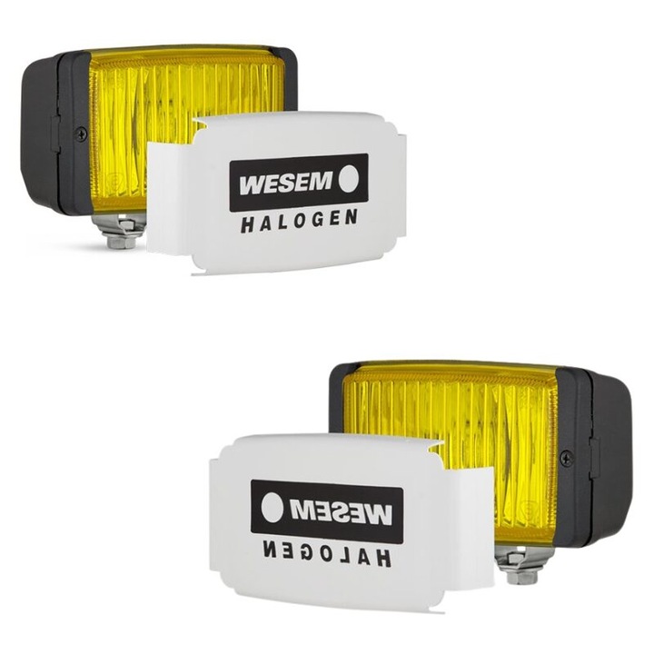 Proiector ceata, 138x78, galben, Husa, set 2 bucati, HM1.07429.01 Wesem