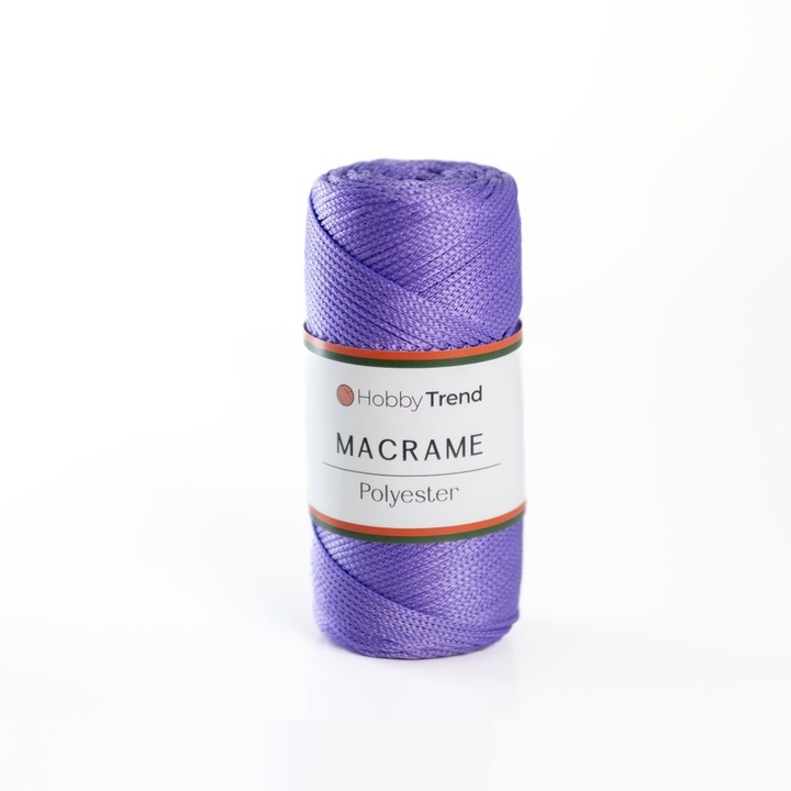 Fir Textil Hobby Trend Macrame No.4 130, mov, pentru crosetat si tricotat, acril, 230 m