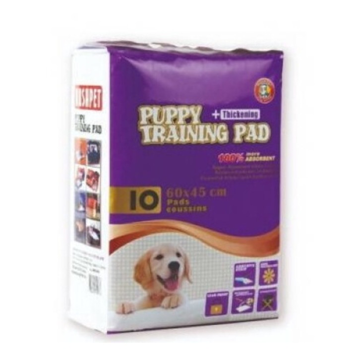 Covorase absorbante Hush Pet pentru catei, 60x45cm, 10 bucati