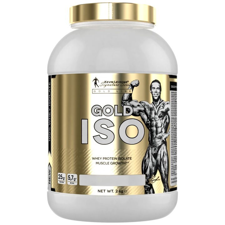 Хранителна добавка Kevin Levrone Gold Iso Whey Whey Protein Isolate, Бял шоколад - червена боровинка, 2000 грама
