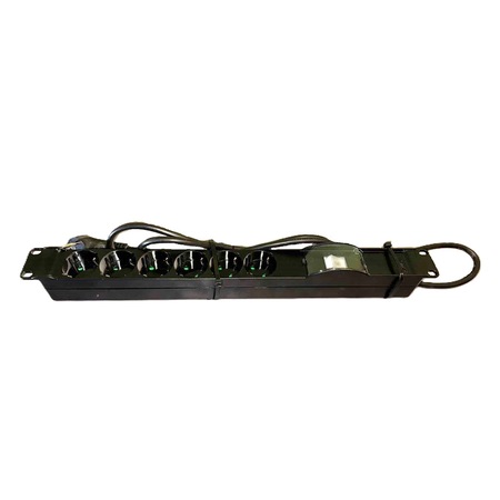 Bara Alimentare Profesionala PDU Rack 19'' din Plastic, cu 6 prize ...