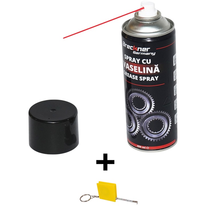 Spray cu vaselina lichida, unsoare vasilina, cantitate 400 ml, ungere, intretinere moto, auto, utilaje agricole, casa, grease spray+ ruleta 1 metru