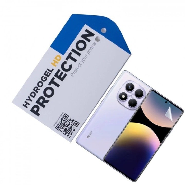 Удароустойчив протектор ОфисиТе за Xiaomi Redmi Note 14 Pro, Hydrogel HD, Удароустойчиво покритие