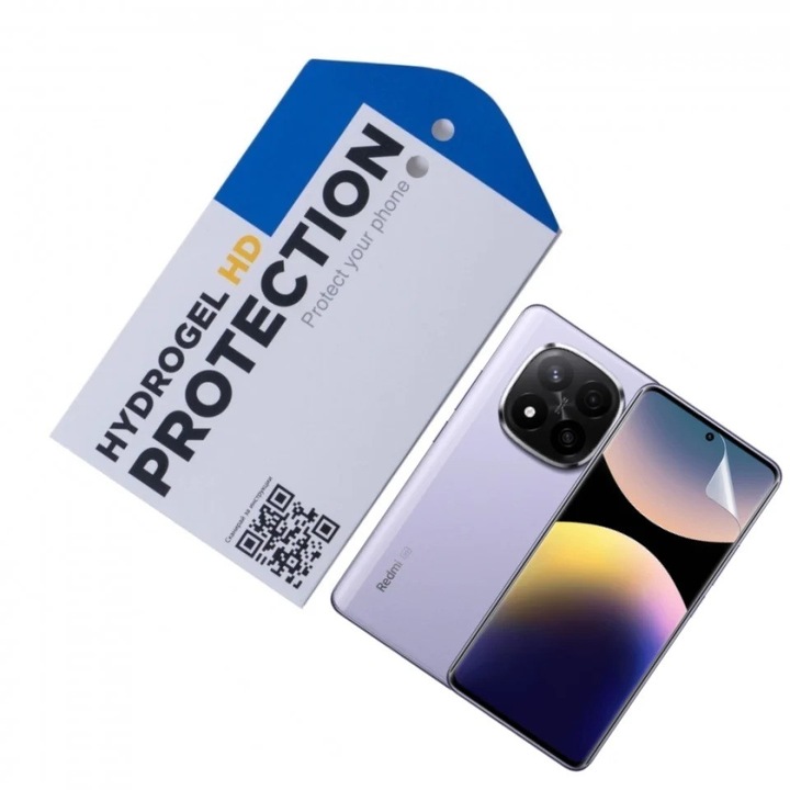 Удароустойчив протектор ОфисиТе за Xiaomi Redmi Note 14 Pro Plus, Hydrogel HD, Удароустойчиво покритие