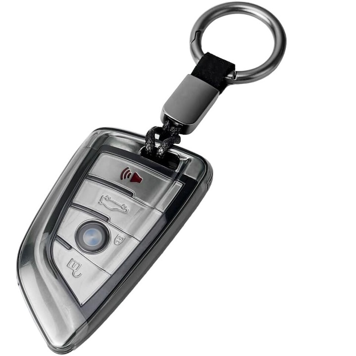 Husa Cheie Auto Baisirui TPU pentru BMW, cu breloc