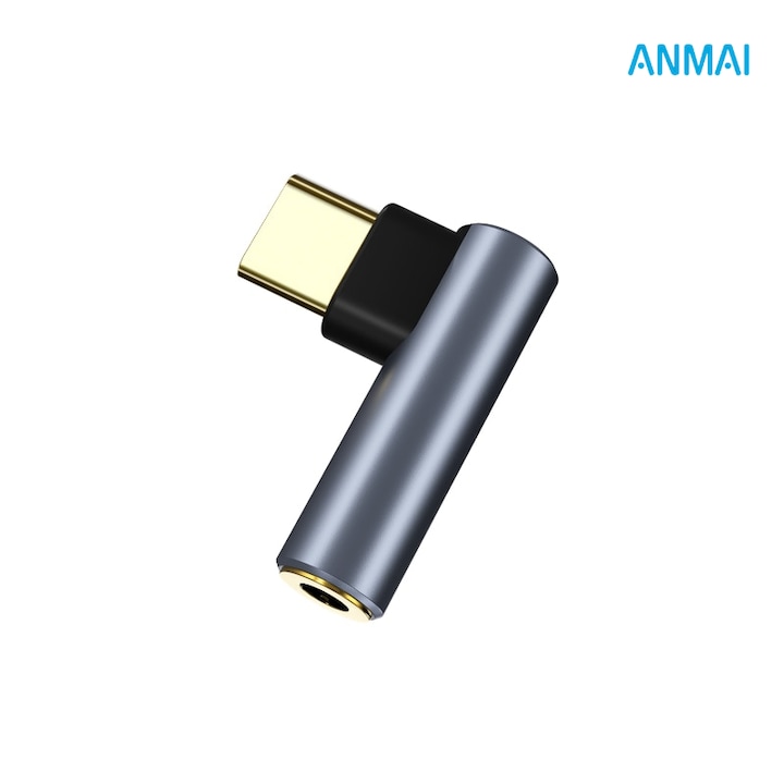 Anmai Audioadapter, USB-C-3,5 mm-es jack, DAC
