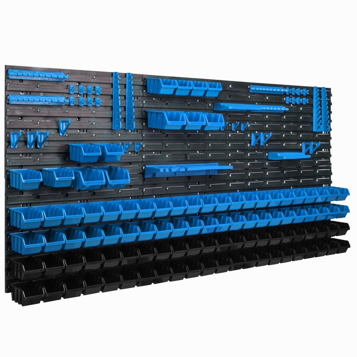 Стенен органайзер, БУТИЛКИ, пластмаса, 101 кутии