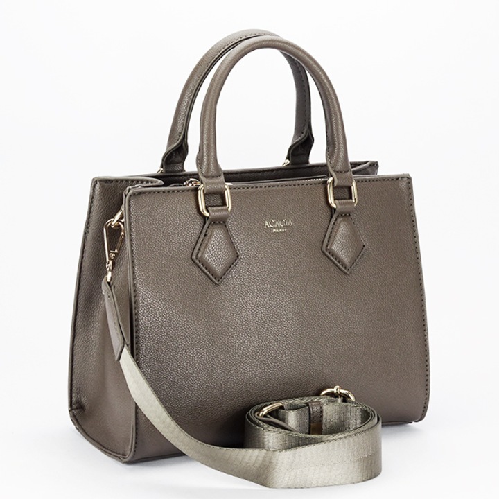 Дамска чанта Acacia Paris BG-24256 11, Сиво-кафяв, 20x25x11