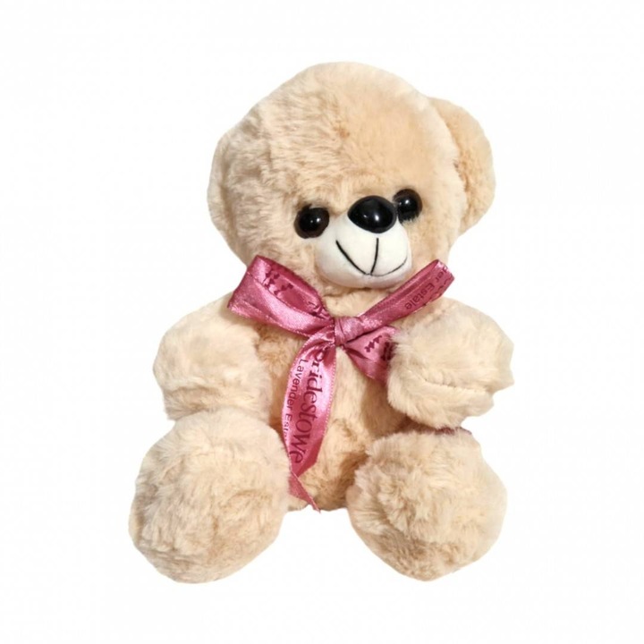 Jucarie de plus, urs cu ochi migdalati, 24 cm, maro