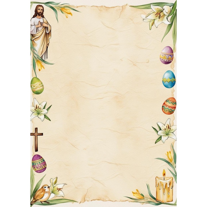 Hartie A4, model Paste 3, color, set 18 bucati, 80 gr