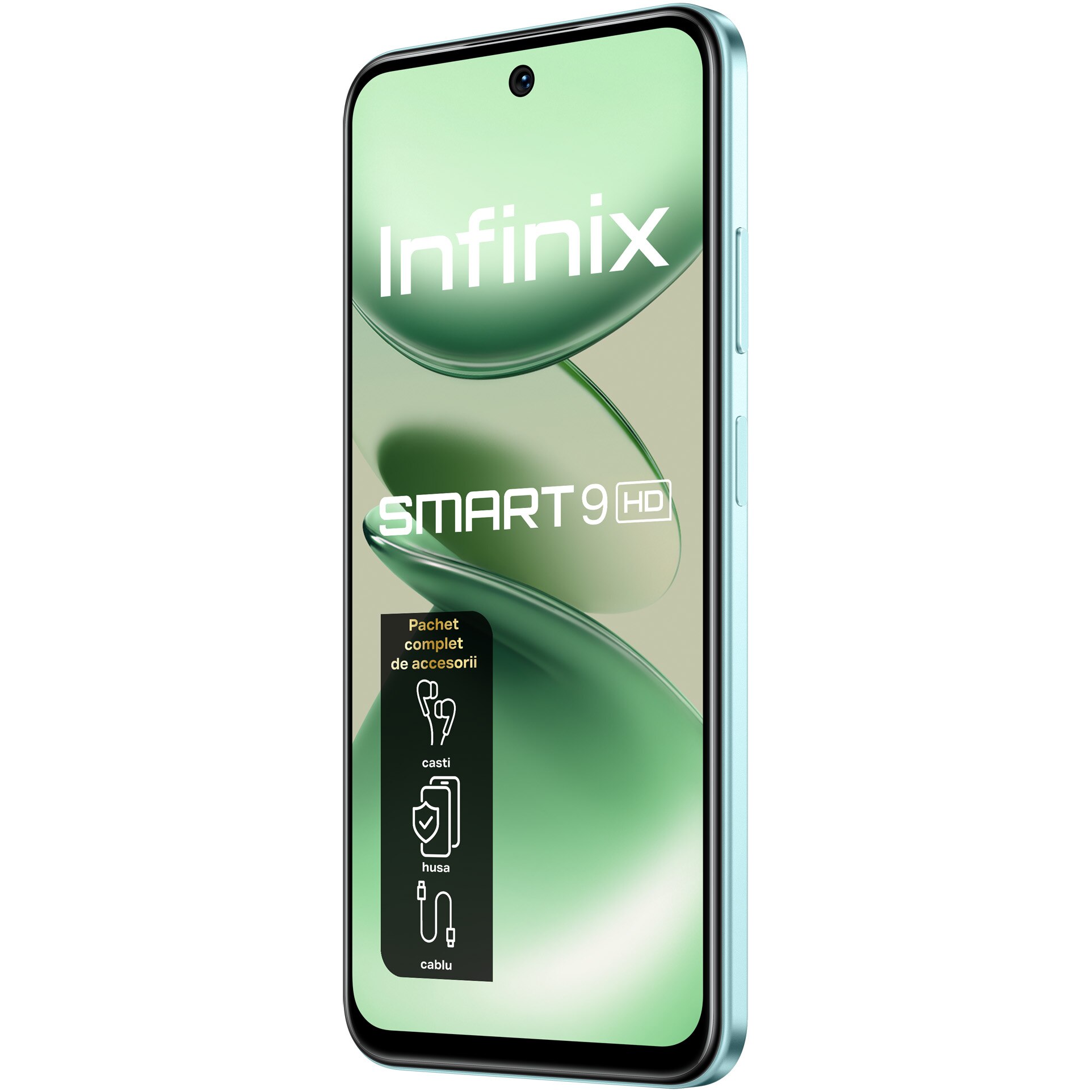 Telefon mobil INFINIX SMART 9 HD, 4GB, 64GB, 4G, MINT GREEN