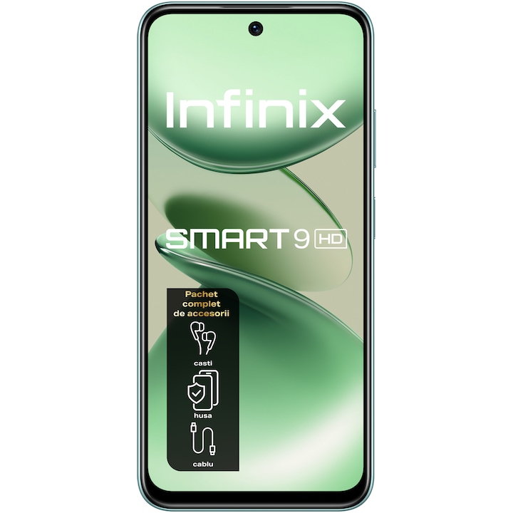 Смартфон INFINIX SMART 9 HD, 4GB, 64GB, 4G, MINT GREEN