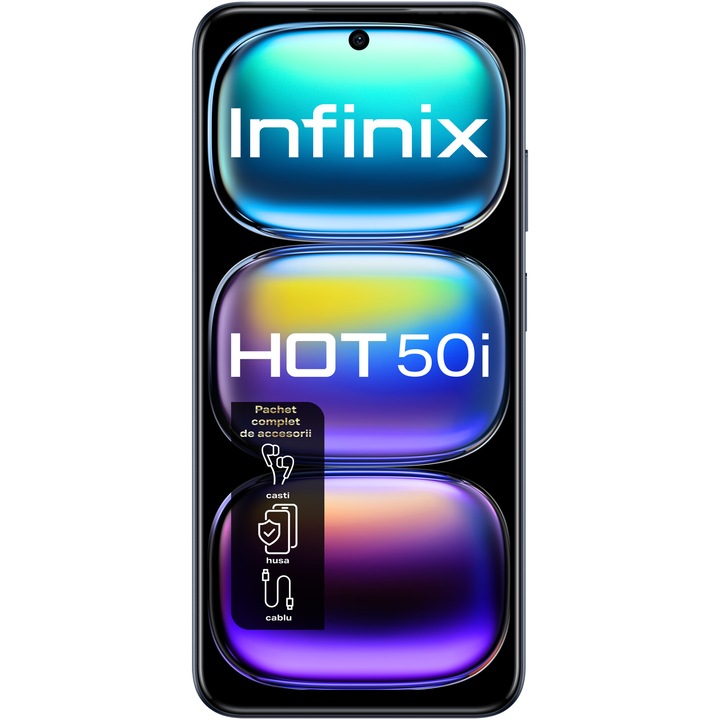 Смартфон INFINIX HOT 50i, 4GB, 128GB, 4G, SLEEK BLACK