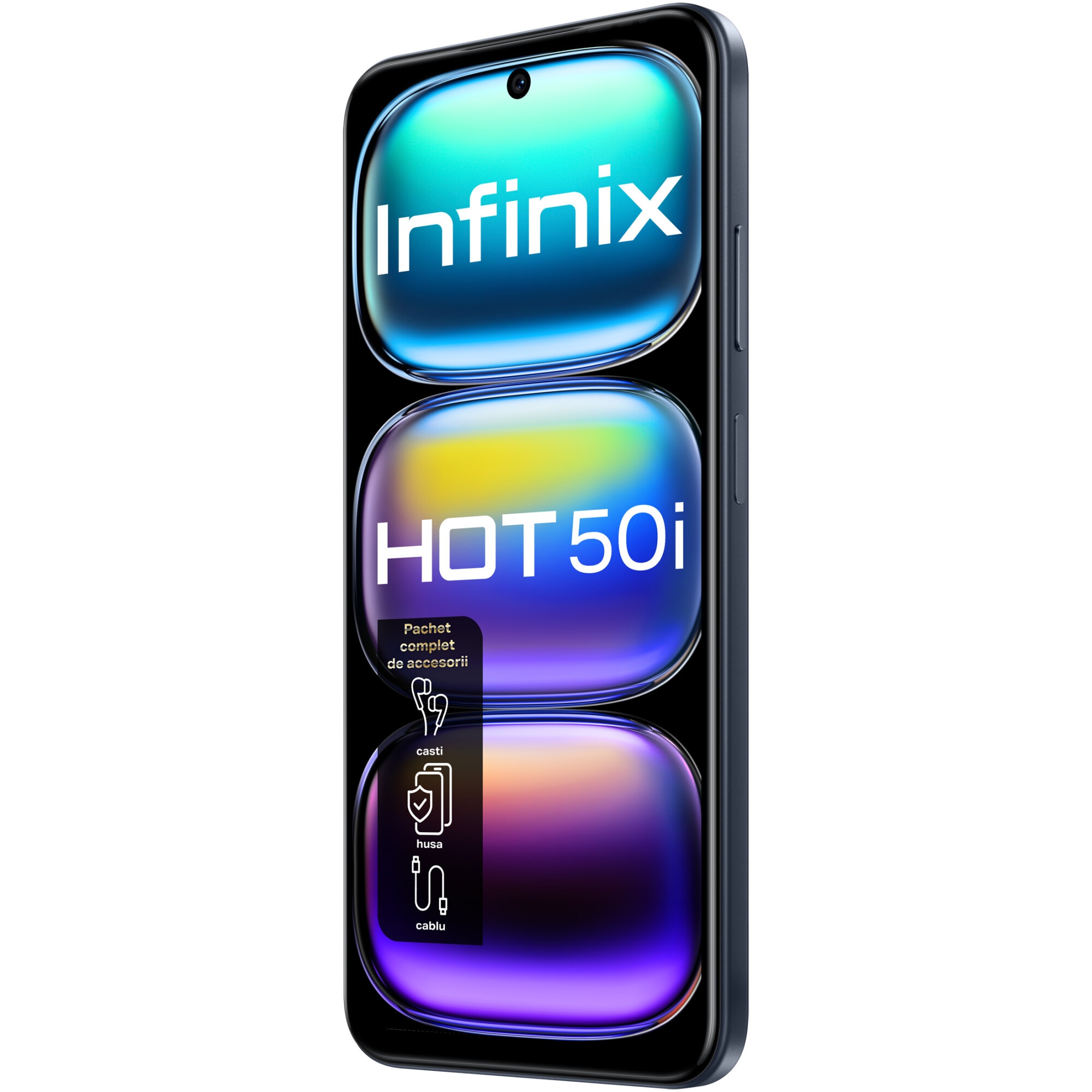 Telefon mobil INFINIX HOT 50i, 4GB, 128GB, 4G, SLEEK BLACK