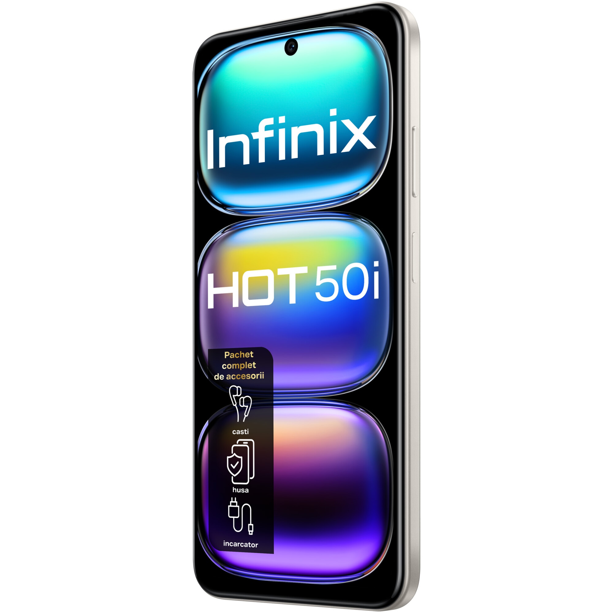 Telefon mobil INFINIX HOT 50i, 4GB, 128GB, 4G, TITANIUM GREY
