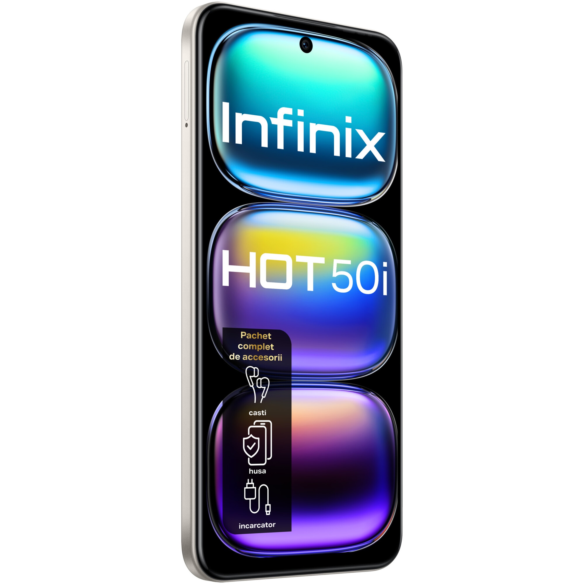 Telefon mobil INFINIX HOT 50i, 4GB, 128GB, 4G, TITANIUM GREY