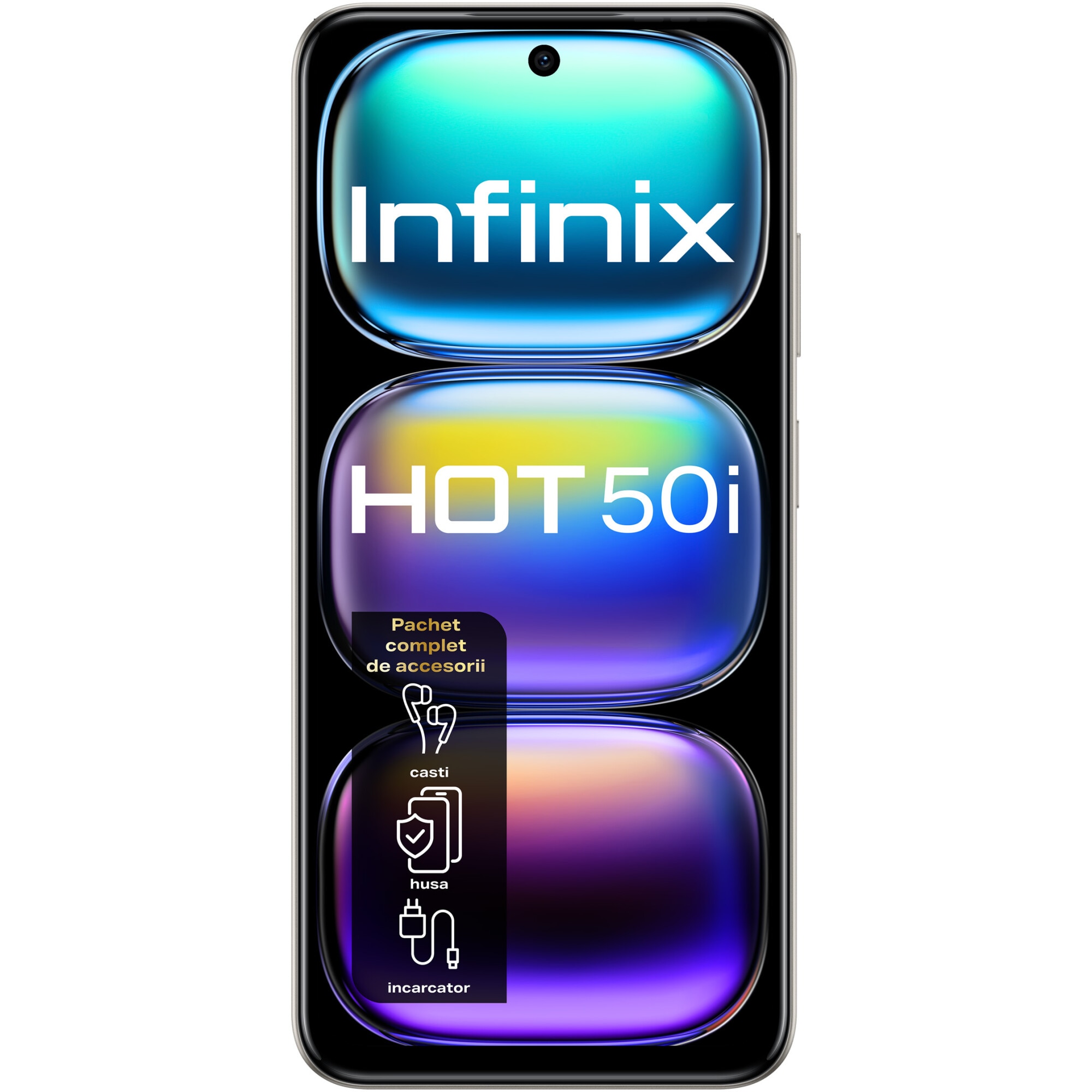 Telefon mobil INFINIX HOT 50i, 4GB, 128GB, 4G, TITANIUM GREY
