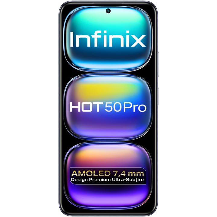 Telefon mobil INFINIX HOT 50 Pro, 8GB, 256GB, 4G, SLEEK BLACK
