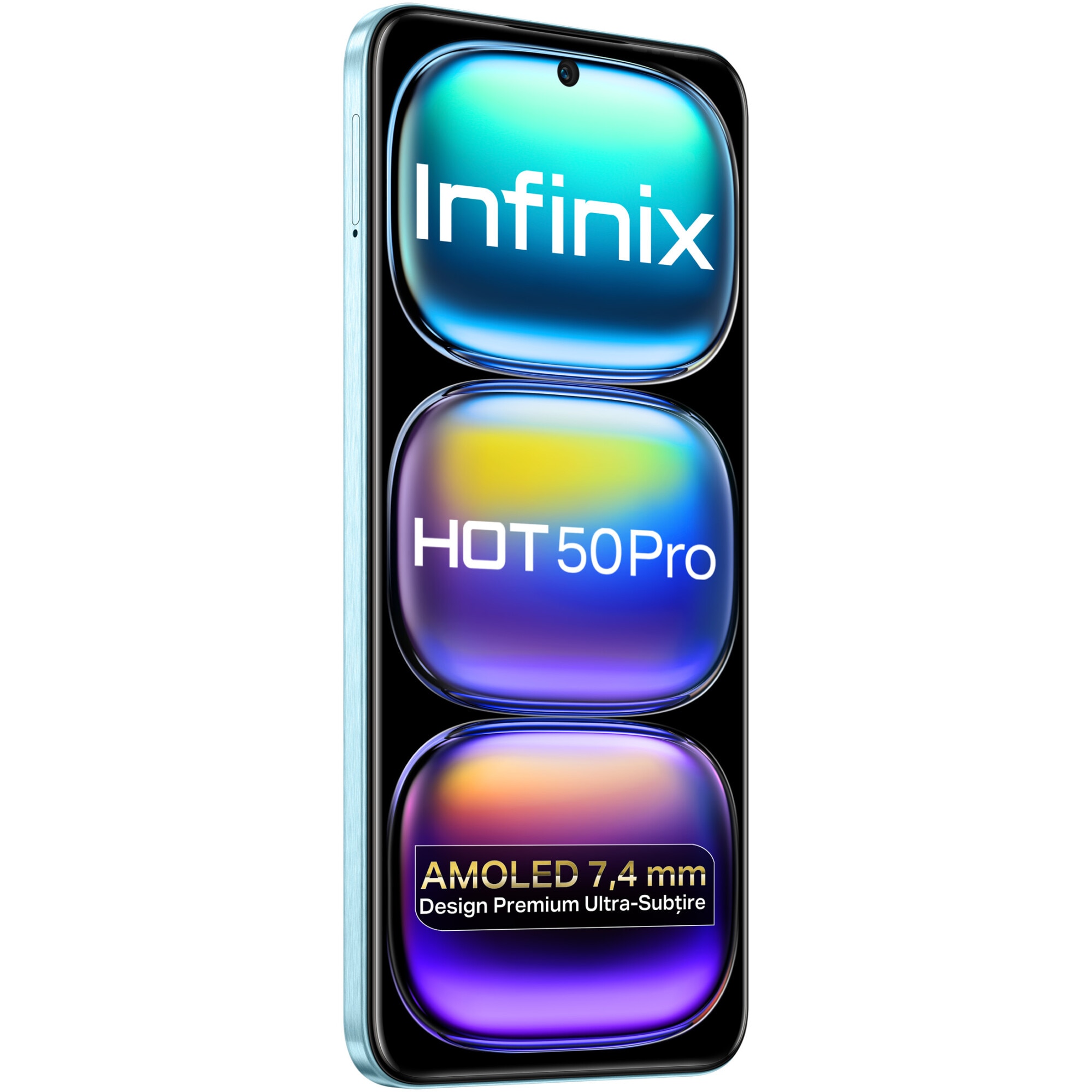 Telefon mobil INFINIX HOT 50 Pro, 8GB, 256GB, 4G, GLACIER BLUE