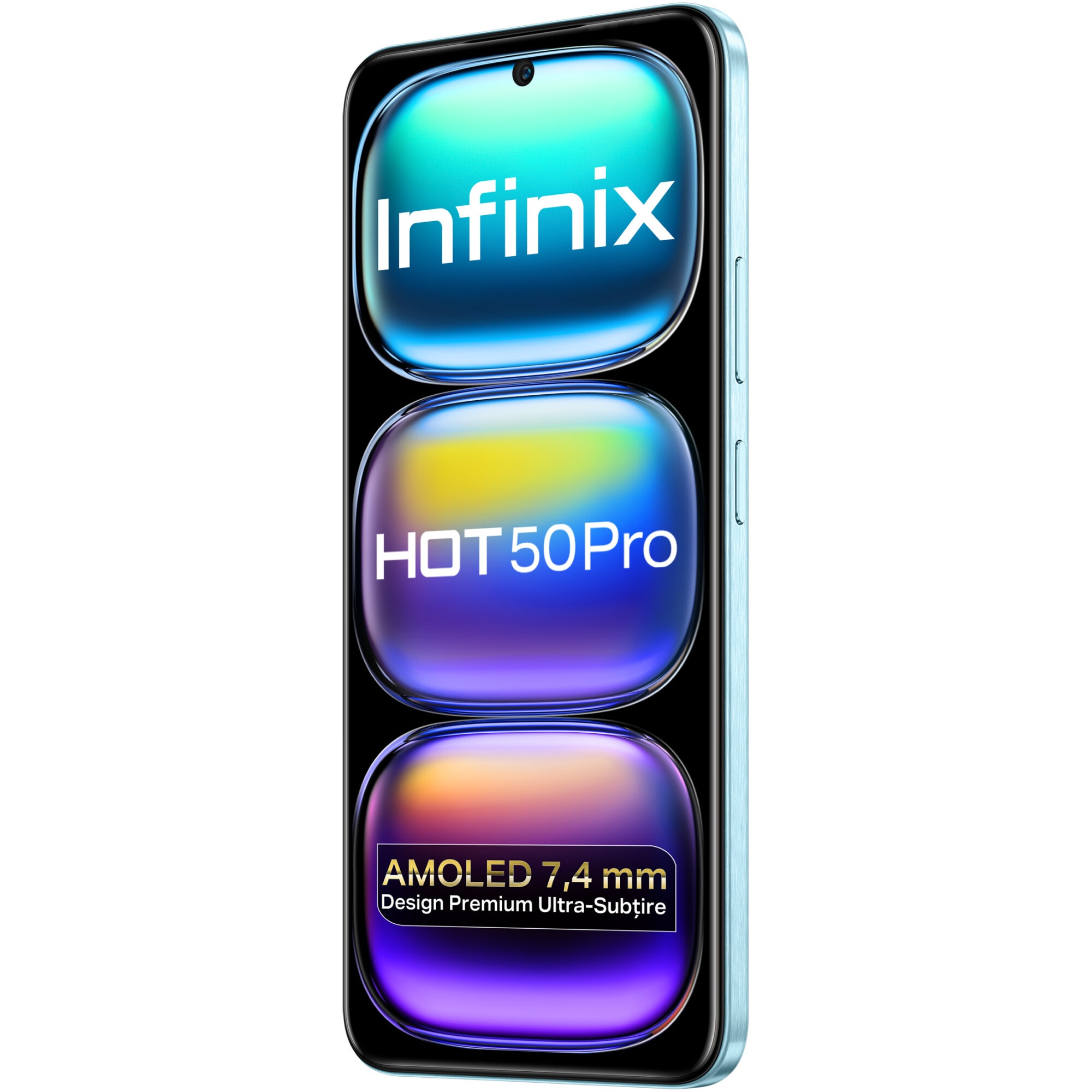 Telefon mobil INFINIX HOT 50 Pro, 8GB, 256GB, 4G, GLACIER BLUE