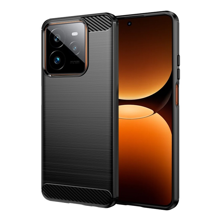 Кейс за Realme GT 7 Pro Carbon Liquid Silicone Black