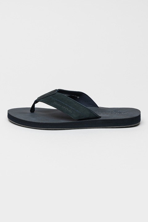 Marc O'Polo, Nubukbőr flip-flop papucs, Tengerészkék