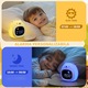 Ceas digital inteligent cu alarma pentru copii eGROW® Bear Touch, 8 culori, 6 melodii adormire, Sunete albe, 5 Nivele de volum, 2 Moduri de alarma, Control prin atingere, 5 Nivele ajustare luminozitate, Silicon Moale, Acumulator, Alb